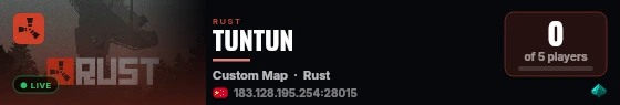 TUNTUN live status badge