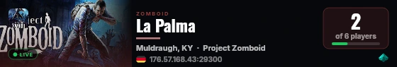 La Palma live status badge
