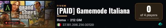 [PAID] Gamemode Italiana live status badge