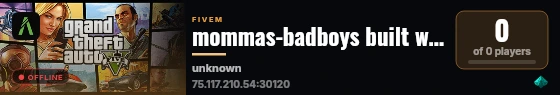 mommas-badboys built with FiveM Basic Server! live status badge