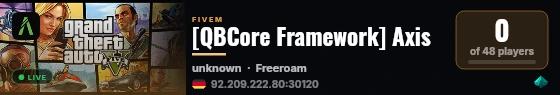[QBCore Framework] Axis live status badge