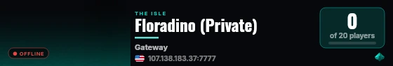 Floradino (Private) live status badge