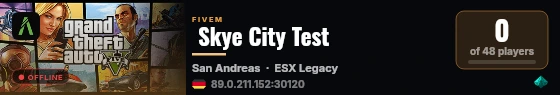  Skye City Test live status badge