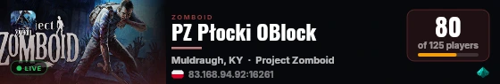 PZ Płocki OBlock live status badge
