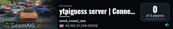 ytpiguess server | Connect Hosting live status badge