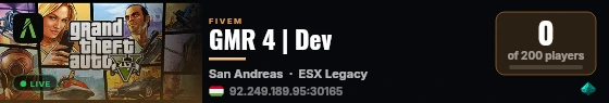 GMR 4 | Dev live status badge