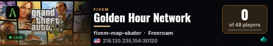 Golden Hour Network live status badge