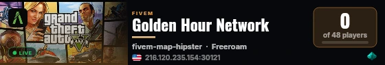 Golden Hour Network live status badge
