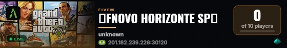 🡺FNOVO HORIZONTE SP🡸 live status badge