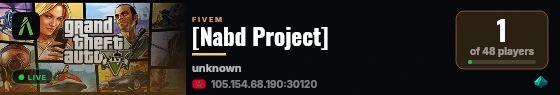 [Nabd Project] live status badge