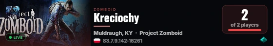 Kreciochy live status badge