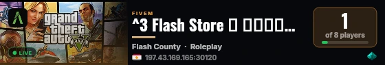 ^3 Flash Store فلاش ستور ^3 live status badge