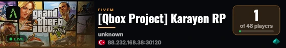 [Qbox Project] Karayen RP live status badge