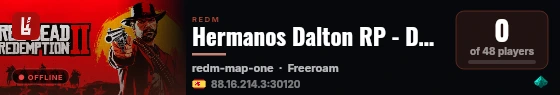 Hermanos Dalton RP - DALTON DEV live status badge