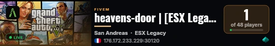 heavens-door | [ESX Legacy] live status badge