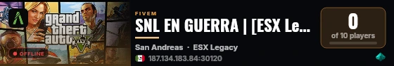 SNL EN GUERRA | [ESX Legacy] live status badge