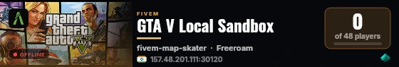 GTA V Local Sandbox live status badge