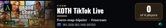 KOTH TikTok Live live status badge