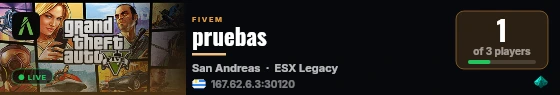 pruebas live status badge