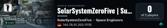 SolarSystemZeroFive | SurvivalServers.com live status badge