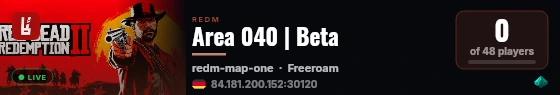 Area 040 | Beta live status badge
