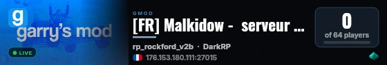 [FR] Malkidow -  serveur en développement live status badge