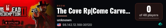 The Cove Rp|Come Carve Your Name in a World of the Unkown live status badge
