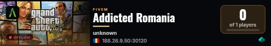 Addicted Romania live status badge