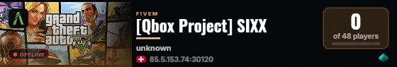 [Qbox Project] SIXX live status badge
