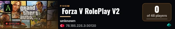  Forza V RolePlay V2  live status badge