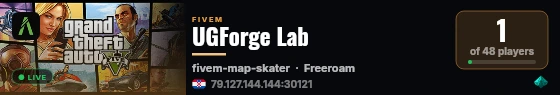UGForge Lab live status badge