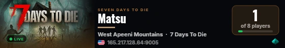Matsu live status badge