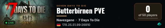 Butterbirnen PVE live status badge