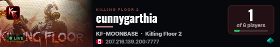 cunnygarthia live status badge