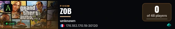 ZOB live status badge