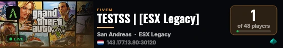 TEST live status badge