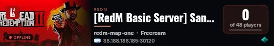 [RedM Basic Server] Sangre Latente live status badge