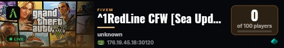 ^1RedLine CFW [Sea Update] live status badge