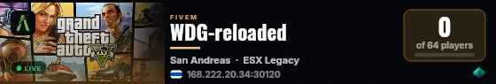 WDG-reloaded live status badge