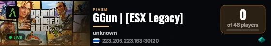 GGun | [ESX Legacy] live status badge
