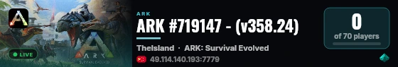 ARK #719147 - (v358.24) live status badge