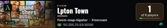 Lpton Town live status badge