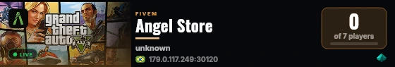 Angel Store live status badge