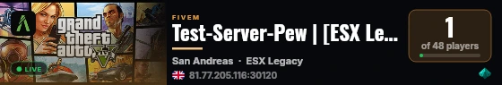 Test-Server-Pew | [ESX Legacy] live status badge