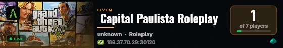  Capital Paulista Roleplay live status badge