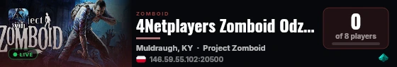 4Netplayers Zomboid Odzial Specjalny live status badge