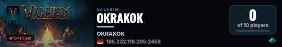OKRAKOK live status badge