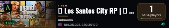 ❤️ Los Santos City RP | 🔊 discord.gg/VXqB8GWRUe live status badge