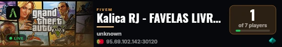 Kalica RJ - FAVELAS LIVRES live status badge