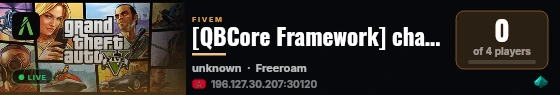 [QBCore Framework] change-me live status badge